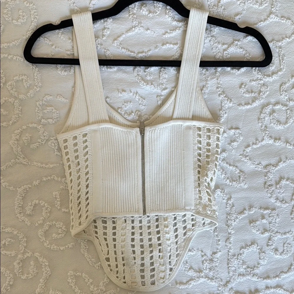 DION LEE NET CROCHET TOP - Picture 6 of 8
